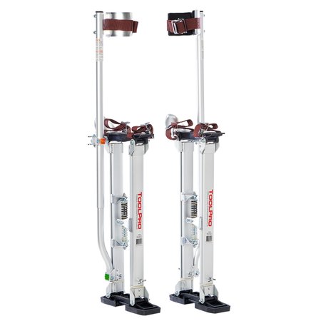 TOOLPRO Stilts, 24 in to 40 in, adjustable, aluminum TP72440